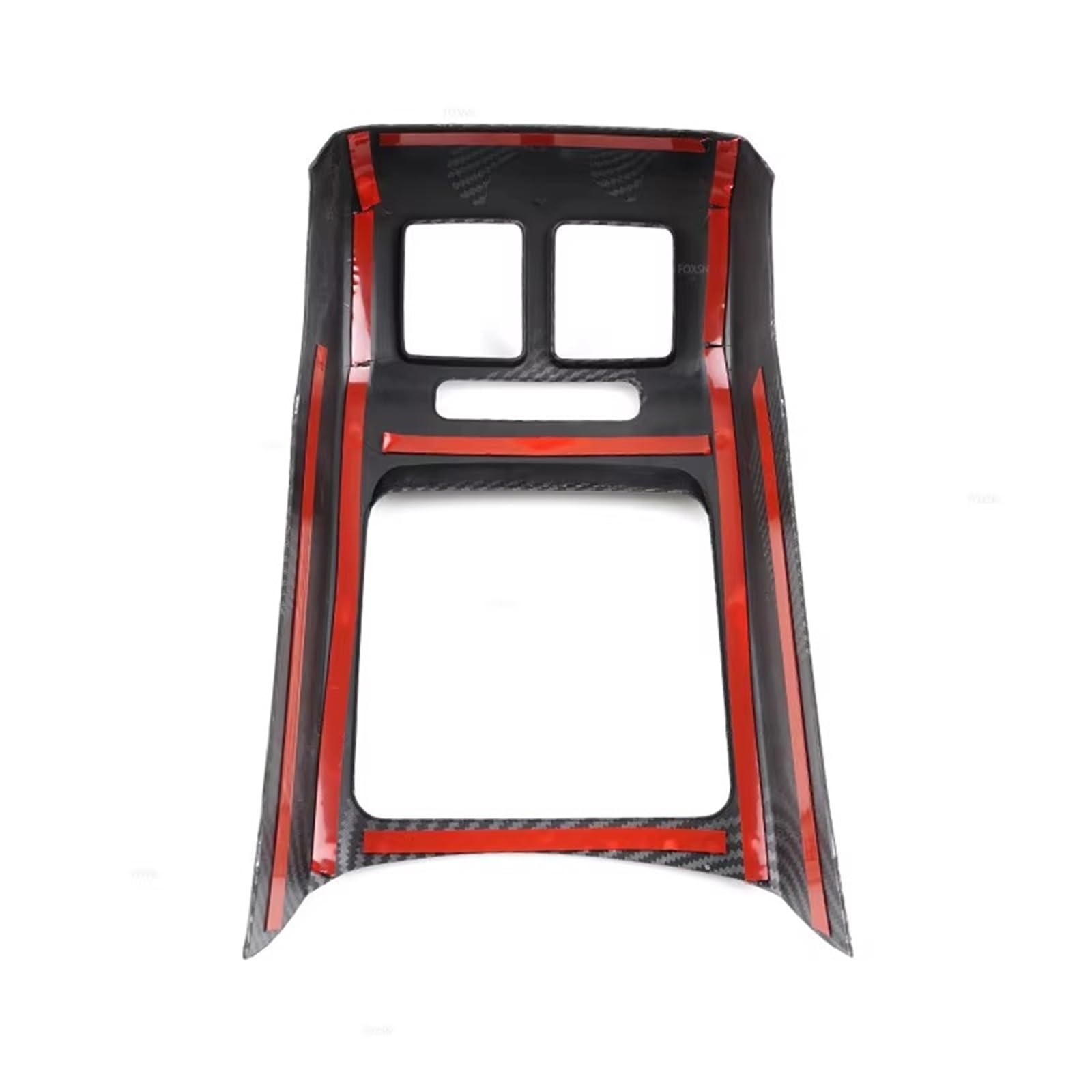 Adorno Salida De Aire Compatible Con MK6 2008-2013 Caja De Reposabrazos Control Central Coche Cubierta Salida Aire Acondicionado Trasero Accesorios Ajuste Grano Fibra Carbono