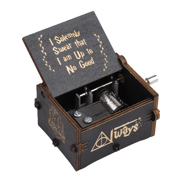 Harry Potter Music Box, Wooden Classic Music Box with Hand