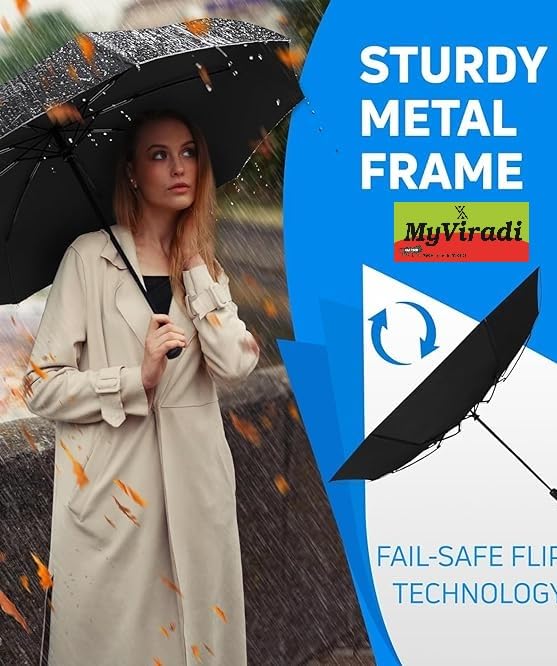 Image of 2 Fold Umbrella for Women & Men Office 2 Fold Umbrella for Girls - Set Of 1