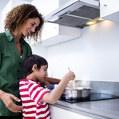 Relaxdays Filter Dunstabzugshaube, 5er Set, zuschneidbar, Dunstfilter für Abzugshauben, Fettfilter Vlies, 47x59 cm, weiß