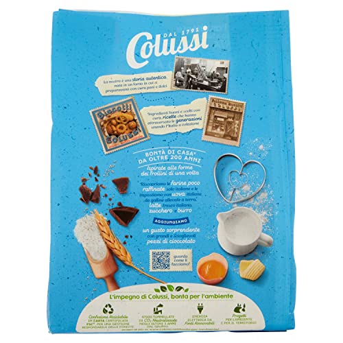 Colussi Frollini con Cioccolato in Pezzi, 500g