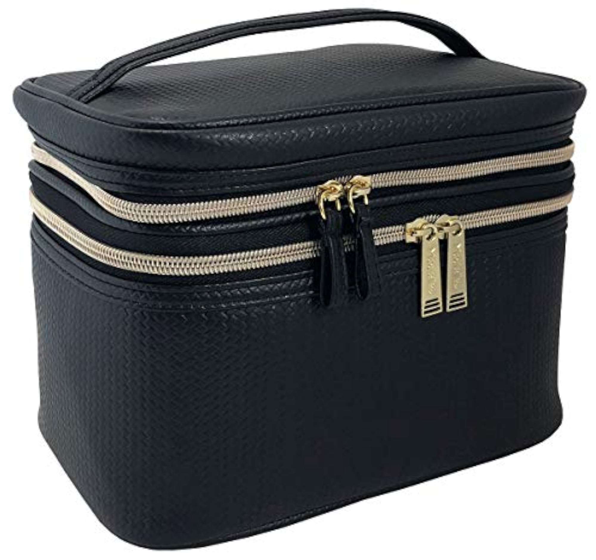 Large Multi Piece Travel Organizer Train Case for Women