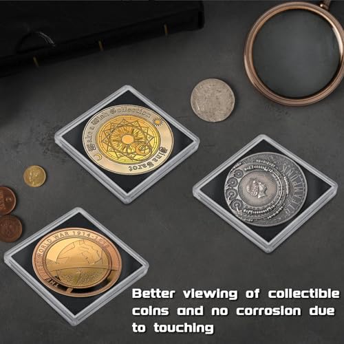 24 Piezas Porta Monedas Dólar Plata Plástico con 5 Gomas Ajustables miniatura 4