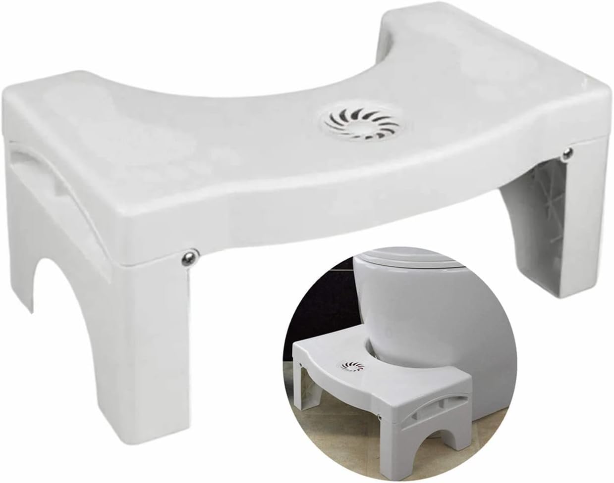 Toilet Foot Stool for Western Commode with Anti Skid Pads and Fragrance Holder Design