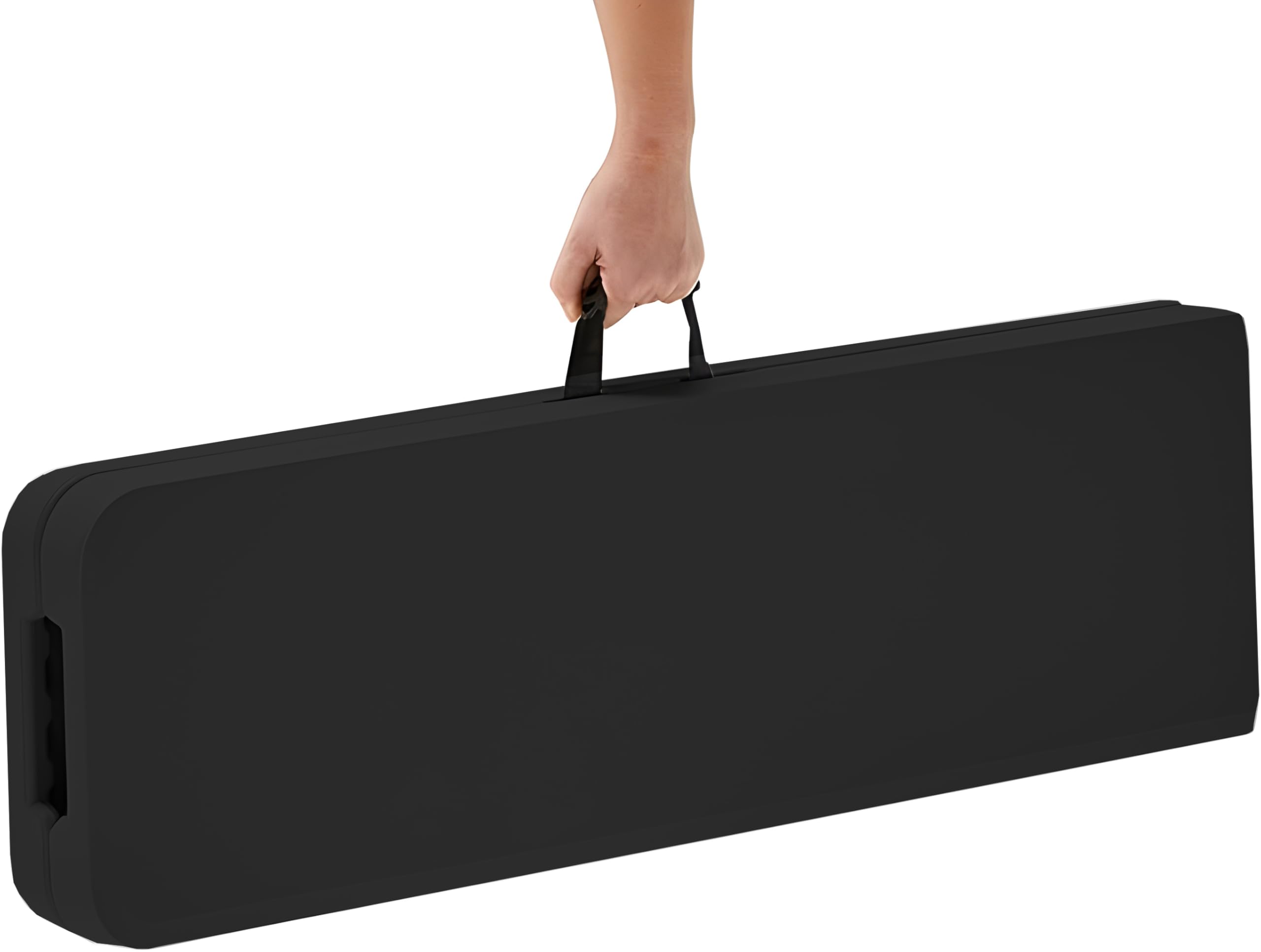 KG KITGARDEN - Mesa Plegable Portátil Multifuncional, 180x74x74cm, Blanco