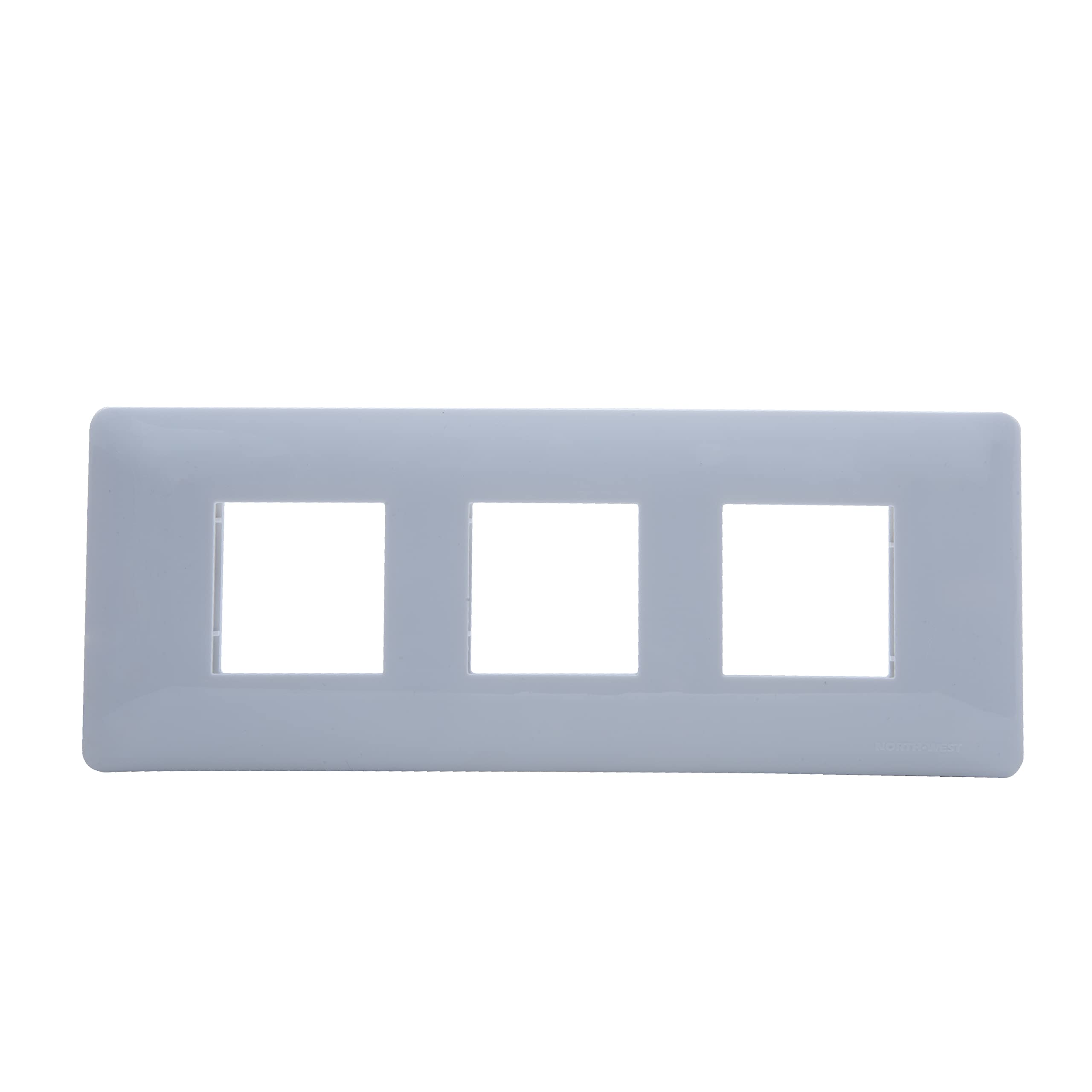 Wipro Northwest Venia 6 Module cover plate, White (pack of 1)-image-21