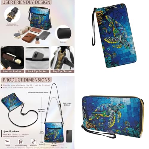 Crossbody Hobo Bag & Wallet Set for Women, PU Leather Satchel with Adjustable Strap for Work, Travel, Outings4