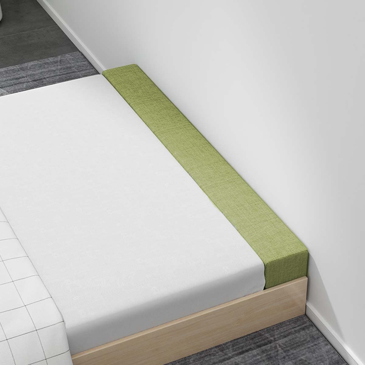 Bed Wedge Pillow Custom Size Mattress Filler Pillow for Gap Between Mattress and Headboard Sideboard, Headboard Pillow Cushion, Rectangle Bolster Armrest Cushion