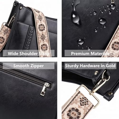 Image of AUYOCO Vegan Leather Crossbody Bags for Women Purse Shoulder Bag