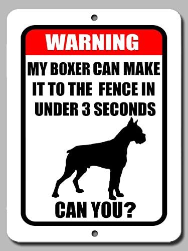 Funny Warning Beware of Dog Pit Bull Aluminum Sign (12x18, Pit Bull 001)