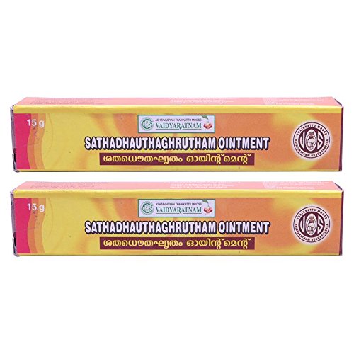 VAIDYARATNAM SATHADHAUTHAGHRUTHAM OINTMENT (Pack of 2) (B076VGYGC5) Amazon Price History, Amazon Price Tracker