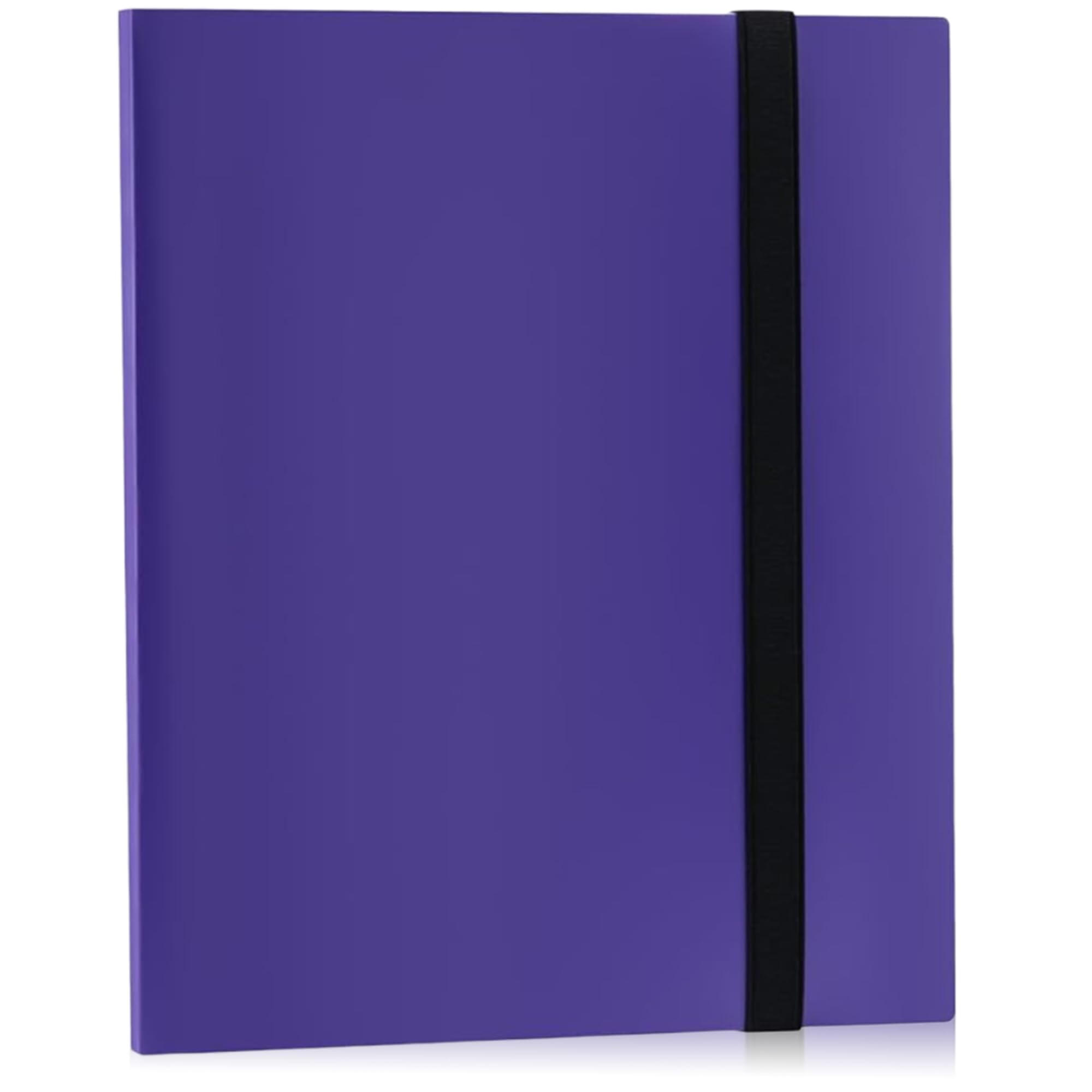 Trading Card Binder,540 Capacity 9-Pocket Side-Loading Album,Acid-Free Pages(60 Sides), Rigid Cover & Strap,Portable Card Folder for Football Baseball Cards & TCG Collection (Purple)