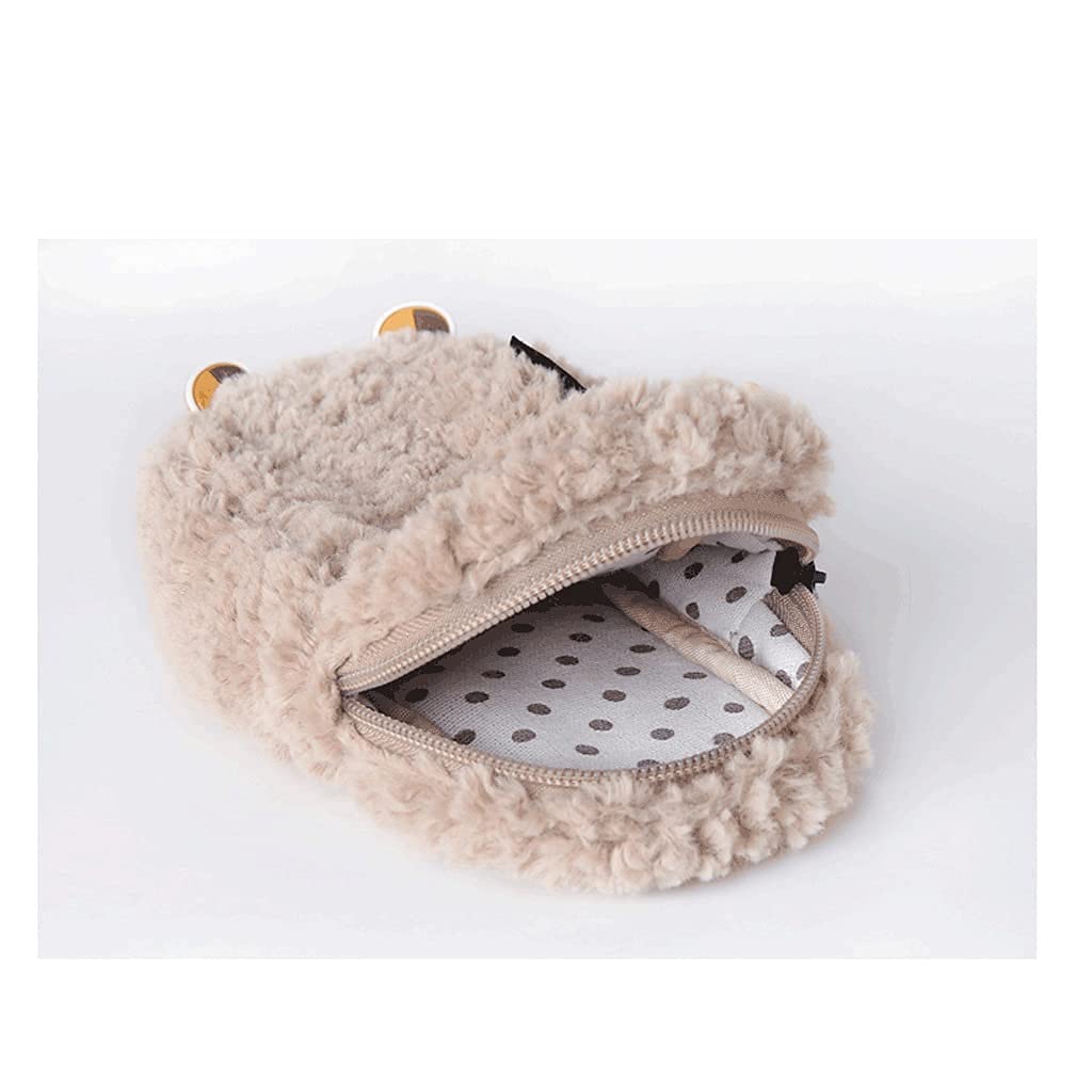 Caja de lápices Funda de lápiz de Peluche de Gran Capacidad, Bolsa de Almacenamiento de papelería Animal Multifuncional Bolsa de cosmética portátil para Oficina/Trip-4 Colores Bolso de Bolsa