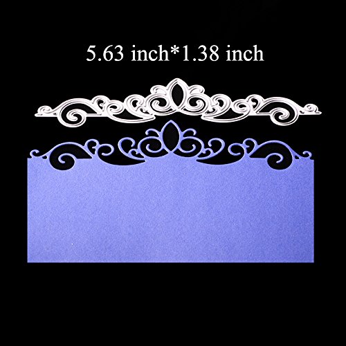 4 Pcs Metal Embossing Lace Cutting Dies Stencils Scrapbooking Die Cuts For Diy Crafts New Year, Wedding, Valentine's, Present Greeting Cards Albums Decoration Flower By Skycooool #TOP1