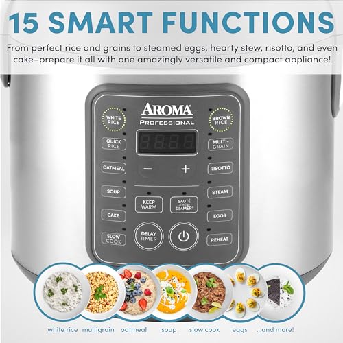 image for Aroma Housewares AROMA Professional Digital Rice Cooker, 10-Cup (Uncoo