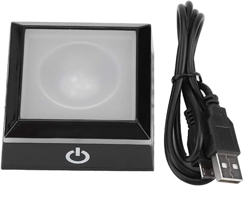Fdit Multifuncional 3D Multicolor LED Base Base Soporte de Pantalla con 3 Modos de Iluminación para Cristal Arte Cristal Decoración Negro