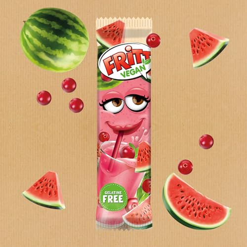 FRITT Vegan Smoothie Style-Mix Minis 135g, 100% Vegane Mini Kaubonbons, vegane Süßigkeiten ohne Gelantine, mit neuer Sorte