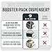 Dinavio Crafthouse 6-Slot Booster Pack Dispenser with Black Base - Fits 240 Booster Packs for Dispensing - Compatible with TCG Trading Card Boosters and Sports Card Boosters - 4mm Acrylic Stackable