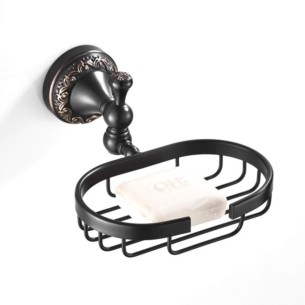 Porte-savon vintage bronze noir pour une ambiance spa