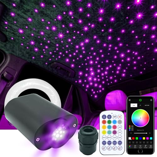 BENEVIBE Twinkle Starlight Headliner Kit Sound Activated Star Ceiling Lights