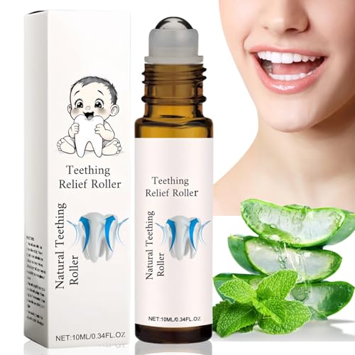 Teething Roller,Teething Gel,Teething Relief Roller,The Calm Roller Teething,Teething Essential Oil Roller,Natural Teething Relief Oil,Natural Pain Relief Roller for Instant Pain Relief,Teething Oil