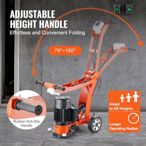 Image of VEVOR Electric Concrete Floor Grinder, 7 inch 1300w