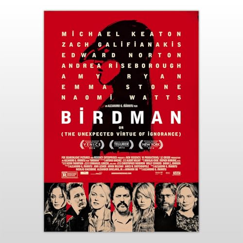 Poster Birdman Film en Grand Format 70x100 cm pour Décoration Murale
