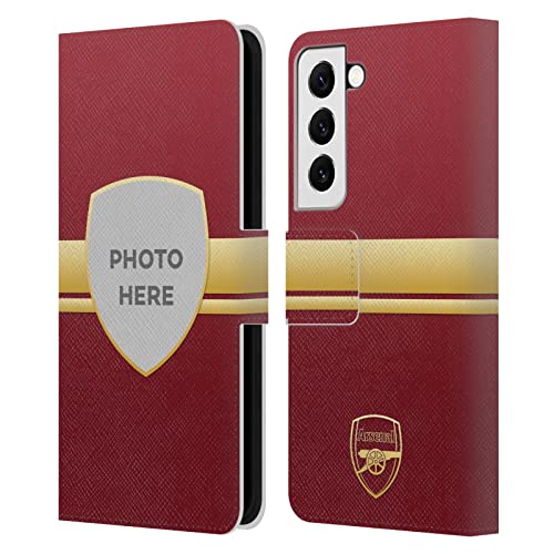 Coque en Cuir Rouge et Or Arsenal FC Samsung S22 5G