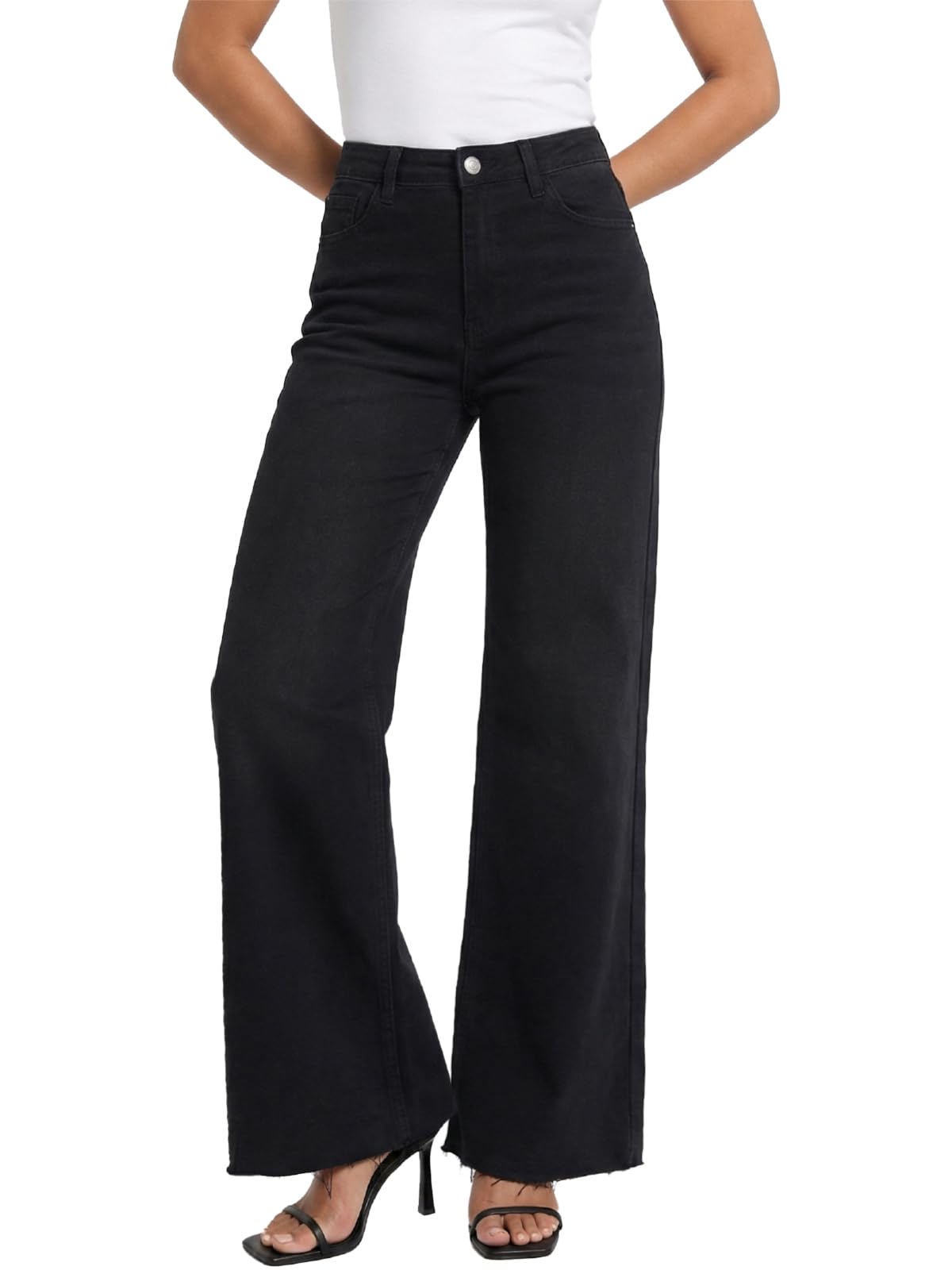 BlueMoment High Waisted Wide Leg Stretchy