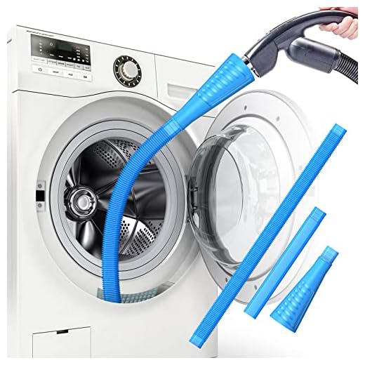PetOde Dryer Lint Vacuum Attachments Lint Remover for Dryer Vent Cleaner Kit Dryer Vent Hose Brush Lint Trap for Deep Cleaning Fire Prevention (Blue)