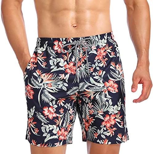 Biwisy Mens Swim Trunks with Mesh Lining Quick Dry Mens Swimwear Briefs