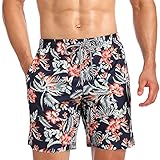 Biwisy Mens Swim Trunks with Mesh Lining Quick Dry Mens Swimwear Briefs