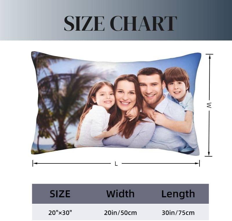 Miniatura 6 de Funda de almohada personalizada con imagen o texto, diseño de tu propia funda de almohada, funda de almohada personalizada, regalo ideal para