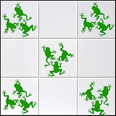 10 x Frosch Aufkleber in "s" ca. 10 cm aus Hochleistungsfolie Cover