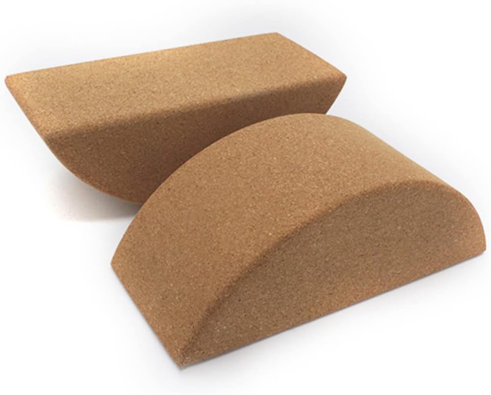 High Density Yoga Block for Balanced Training Non-slip Cork Yoga Tool for Gym Exercises and Core Strength for Men and Women