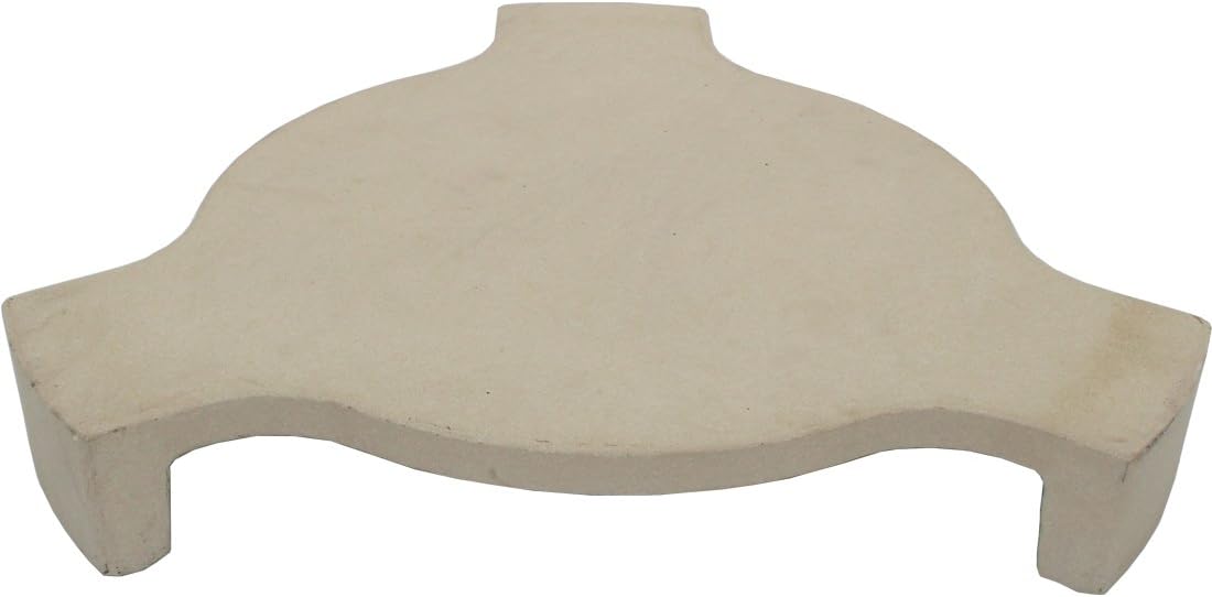 For 18" Large Big Green Egg Grill Heat Deflector, Plate Setter, Smoking Stone, Pizza Stone With Three Legs, 18" Kamado Grill, Chargriller 18" Akorn Kamado