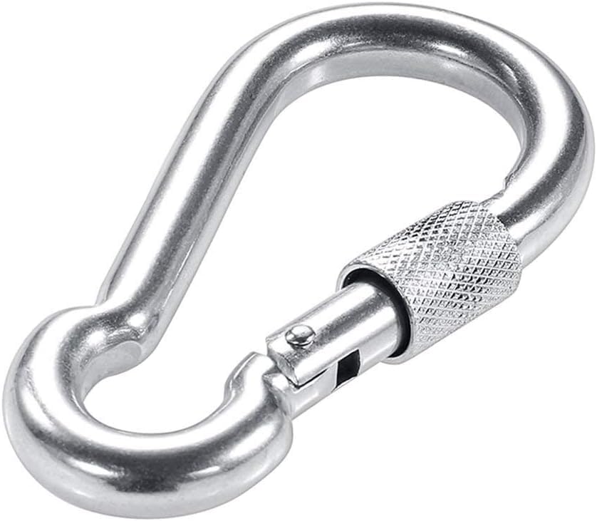 Leosportz Stainless Steel Snap Hook – Heavy Duty Safety Lock Cable Attachment | SnapHooks for Weight-Lifting, Mountain Climbing, Gym and Home | M80x8 Metal Carabiner for Everyday Use (8, 8 x 80 mm) (B0D9XSNB1W) Amazon Price History, Amazon Price Tracker
