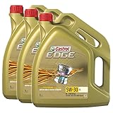 Lieferumfang: 3x 5 L Castrol Edge Fluid Titanium 5W-30 LL Motor-Öl Motoren-Öl - Kanister