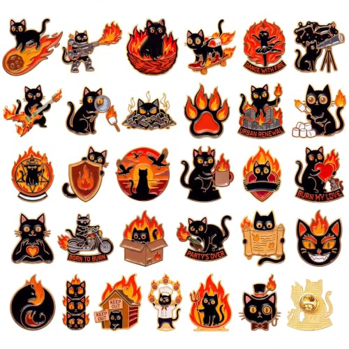 Image of 30 /60 Pcs Cute Enamel Pins Bulk Lapel Brooch