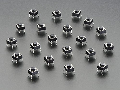 Preisvergleich Produktbild Adafruit Taktile Schalter, 6 mm, 10 Stück