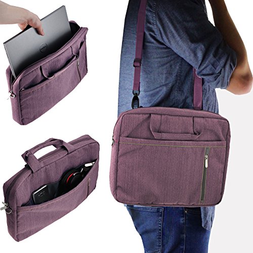 Navitech Purple Sleek Premium Water Resistant Shock Absorbent Carry Bag Case Compatible with The Acer Aspire F 15 Laptop