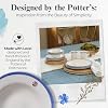 Portmeirion Potter's Brushstroke Oatmeal Bowl (Set of 4) - Ideal for Porridge, Soup, Desserts - Microwave & Dishwasher Safe Earthenware Bowls, Durable Dishware Collection - Made in UK (Blue) #5