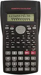 Calculadora Científica 240 Funções com Capa e Display de 2 Linhas - Ideal para Estudantes, Professores e Profissionais de Exatas