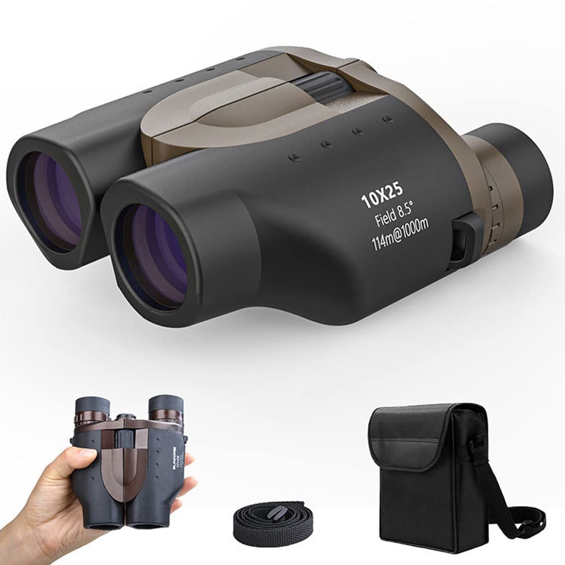 Binocolo Hd Professionale 10x42 Per Adulti Con Adattatore Telefonico
