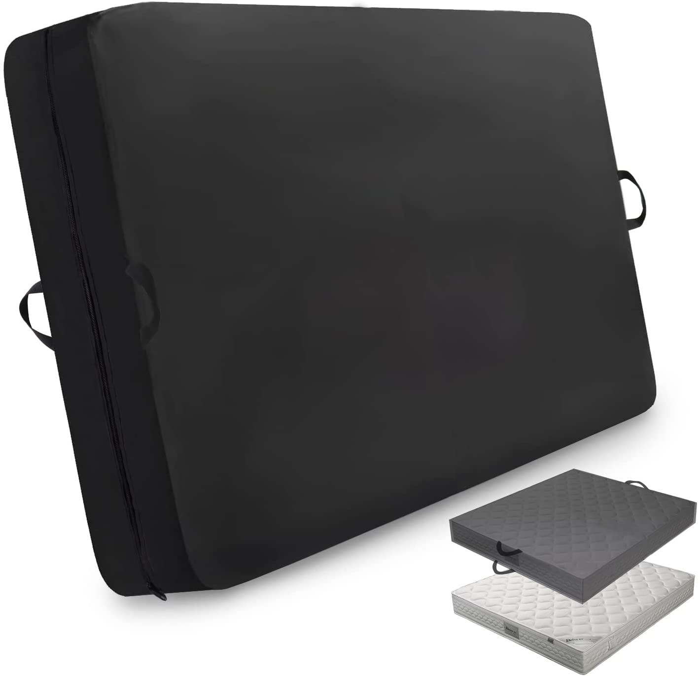 Sac à matelas Queen size de rangement réutilisable housse de protection étanche noir