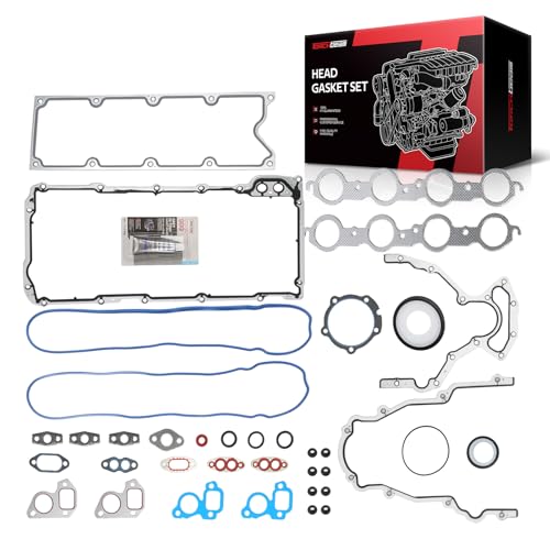 Image of Torchbeam GEN III 3 LS Gasket Set Kit Fit for Chevy Silverado 1500 2002-2006 2008, Silverado 2500 HD 2003-2009, for GMC Sierra 1500 2500 HD Engine LQ4 LQ9 LS1 LS6 4.8 5.3 6.0L 12558178 12589226