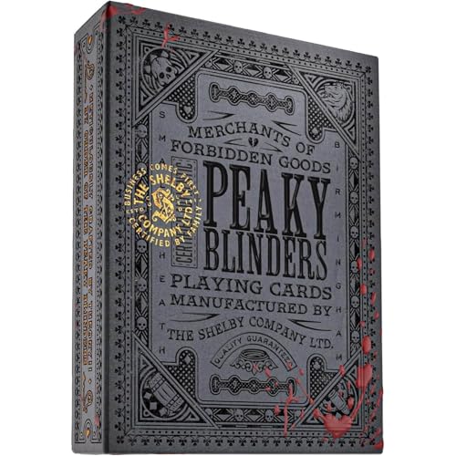 Image of MilesMagic Theory11 Peaky Blinders Playing Cards | Official Premium Embossed Collectible Deck, Antique Gold Foil Tuck Box, Luxury Poker Cards by Theory11
