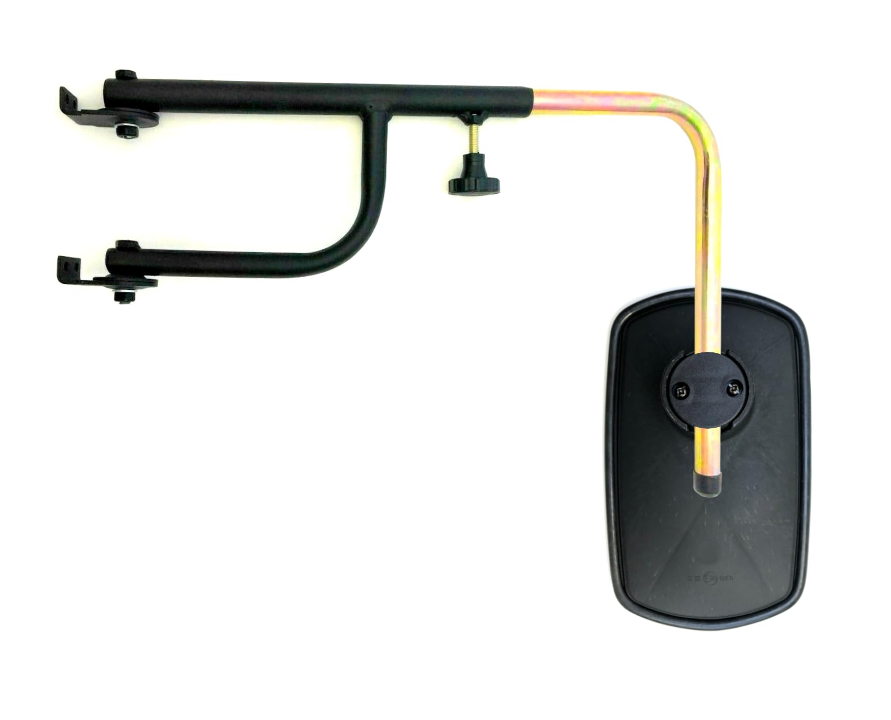 2 specchietti retrovisori esterni, 260 x 155 mm, ø14 – 23 mm, E20 e supporto per specchio per trattore, camion, escavatore