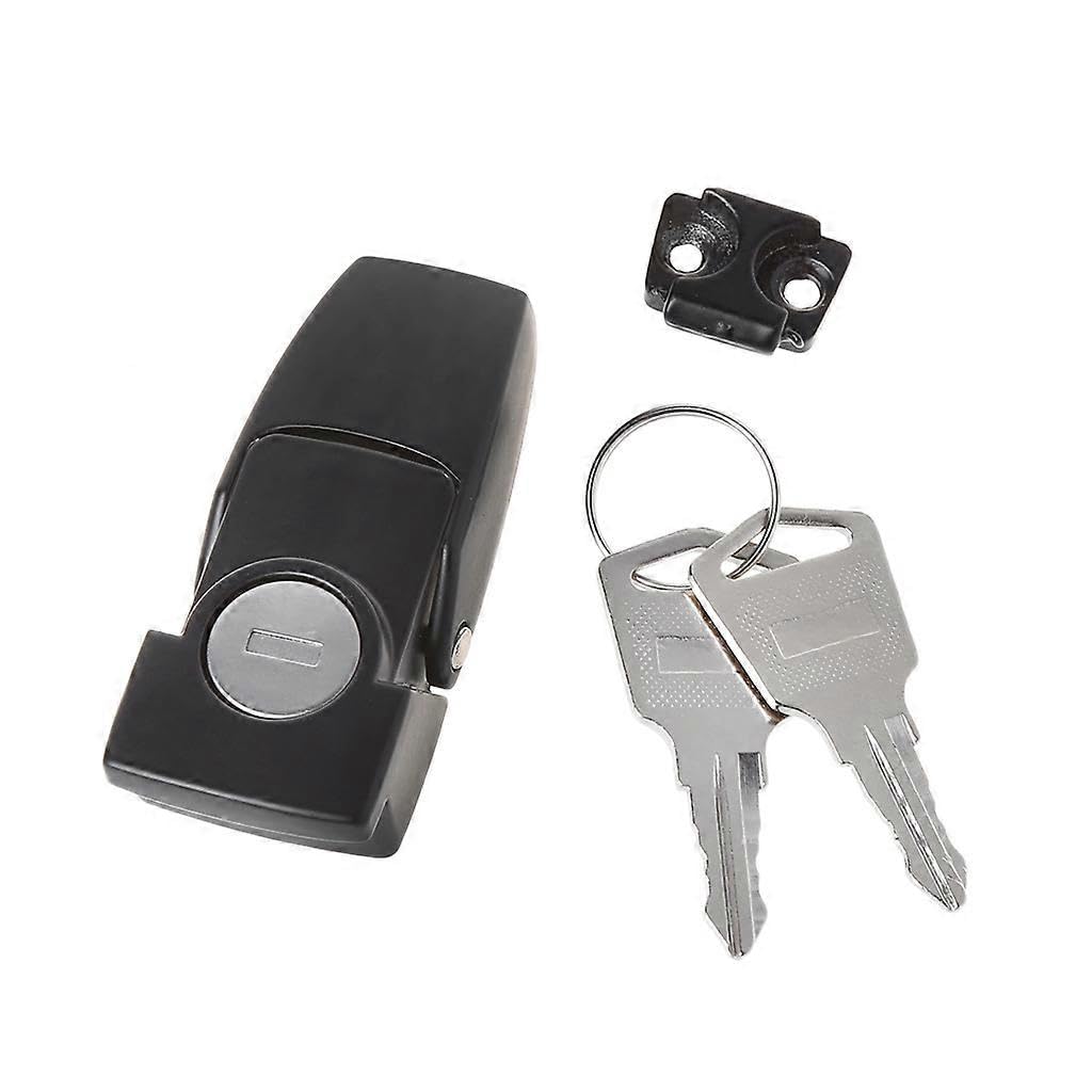 Joyhappst Image Color Cabinet Black Coated Metal Hasp Latch Dk604 Security Toggle Lock With Two Keys