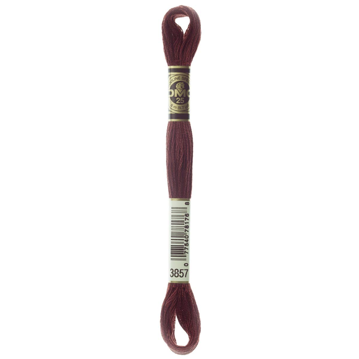 DMC Embroidery Floss Mouline Stranded Cotton Thread for Hand Embroidery and Sewing - Colour No: 3857-12 x 8m Skeins — image 1